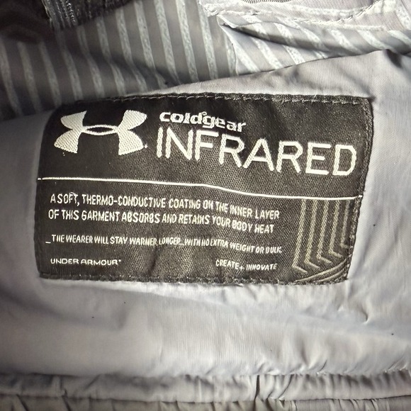 Under Armour Women's Large Storm‎ 3 ColdGear Infrared Hooded Lined Jacket Winter - Picture 3 of 7